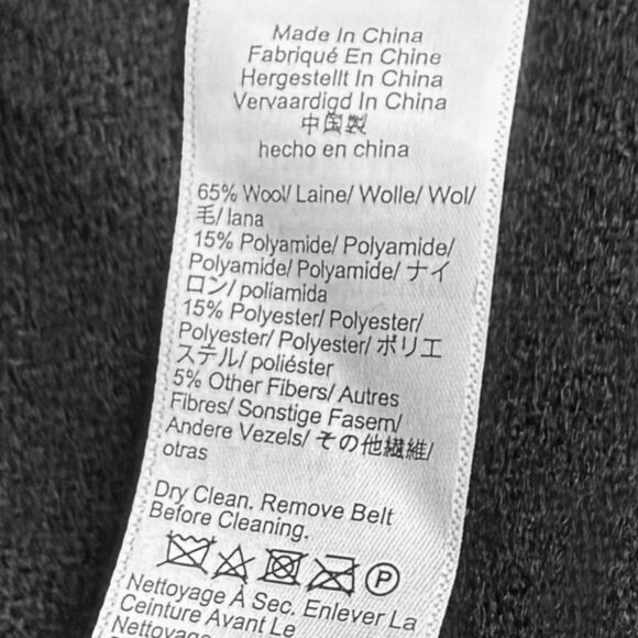 Nwt J Crew belted wool blend double breasted wrap coat - Picture 5 of 6